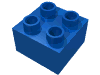 Деталь LEGO Кирпичик 2 x 2, Голубой