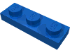 Деталь LEGO Пластина 1 x 3, Голубой