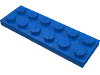 Деталь LEGO Пластина 2 x 6, Голубой