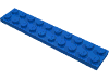Деталь LEGO Пластина 2 x 10, Голубой