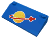 Набор LEGO Slope 33В° 3 x 6 with Large Classic Space Logo Print, Голубой