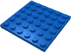 Деталь LEGO Пластина 6 x 6, Голубой