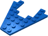Набор LEGO Wedge, Plate 8 x 8 with 4 x 4 Cutout, Голубой