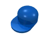 Деталь LEGO Minifig Cap Long Peak, Голубой