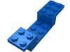 Набор LEGO Bracket 8 x 2 x 1 1/3, Голубой
