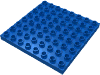 Деталь LEGO Пластина 8 x 8, Голубой