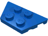 Деталь LEGO Пластина-клин 2 x 4, Голубой