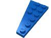 Деталь LEGO Пластина-клин правая 6 x 3, Голубой