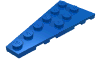 Деталь LEGO Пластина-клин левая 6 x 3, Голубой