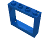 Деталь LEGO Window 1 x 4 x 3 without Shutter Tabs, Голубой
