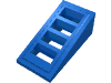 Деталь LEGO Скос 18° 2 x 1 x 2/3, с 4 прорезями, Голубой