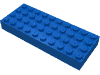Деталь LEGO Кирпичик 4 x 10, Голубой