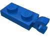 Деталь LEGO Пластина специальная 1 x 2, с горизонтальной клипсой на торце, Голубой