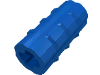 Деталь LEGO Technic Axle Connector Ridged [with x Hole x Orientation], Голубой