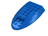 Деталь LEGO Aircraft Fuselage Curved Aft Section 6 x 10 Top, Голубой