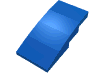 Набор LEGO Slope Curved 4 x 2 No Studs, Голубой