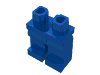 Деталь LEGO Бёдра с ногами, Голубой
