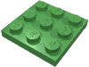 Набор LEGO Plate 3 x 3, Ярко-зеленый