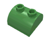 Набор LEGO Brick 2 x 2 Curved Top with Two Top Studs, Ярко-зеленый