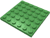 Деталь LEGO Пластина 6 x 6, Ярко-зеленый