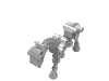 Деталь LEGO Skeletal Horse, Светящийся в темноте белый