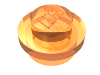 Набор LEGO Plate Round 1 x 1 with Solid Stud, Trans Flame Yellowish Orange