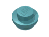 Набор LEGO Plate Round 1 x 1 with Solid Stud, Светло-бирюзовый