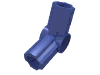 Деталь LEGO Technic Axle and Pin Connector Angled #5 - 112.5°, Сиреневый