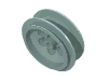 Набор LEGO Wheel 62.4 x 20 with Extended Axle Stem, Морской волны
