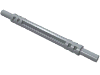 Деталь LEGO Hose Soft Axle 7, Жемчужный светло-серый