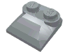 Деталь LEGO Brick Curved 2 x 2 x 2/3 Two Studs, Curved Slope End, Жемчужный светло-серый