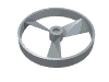 Деталь LEGO Technic Bionicle Rhotuka Spinner [Solid Color, Without Code on Side], Жемчужный светло-серый