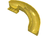 Деталь LEGO Friends Slide Curved, Желтый