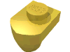 Деталь LEGO Plate Special 1 x 1 with Vertical Tooth, Желтый
