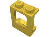 Деталь LEGO Window 1 x 2 x 2 Plane, Желтый
