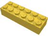 Набор LEGO Brick 2 x 6, Желтый