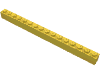 Деталь LEGO Кирпичик 1 x 16, Желтый