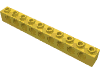 Набор LEGO Technic Brick 1 x 10 [9 Holes], Желтый