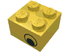 Набор LEGO Brick 2 x 2 with Eye [No Pupils] Print on Two Sides, Offset, Желтый