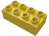 Деталь LEGO Кирпичик 2 x 4, Желтый