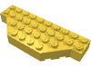 Деталь LEGO Brick Wedged 4 x 10 with Cut Corners, Желтый