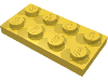 Деталь LEGO Пластина 2 x 4, Желтый