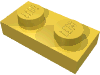 Деталь LEGO Пластина 1 x 2, Желтый