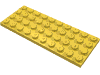 Деталь LEGO Пластина 4 x 10, Желтый