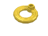 Деталь LEGO Minifig Flotation Ring [Life Preserver], Желтый