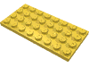 Деталь LEGO Пластина 4 x 8, Желтый
