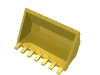 Vehicle, Digger Bucket 7 Teeth 3 x 6 with Locking 2 Finger Hinge