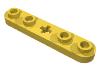 Набор LEGO Technic Plate 1 x 5 with Smooth Ends, 4 Studs and Centre Axle Hole, Желтый