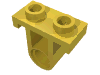 Деталь LEGO Technic Pin Connector Plate with One Hole (Single on Bottom), Желтый
