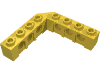 Деталь LEGO Technic Brick 5 x 5 Right Angle (1 x 4 - 1 x 4), Желтый